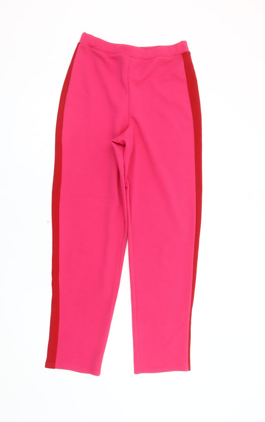 Pretty Little Thing Women's Pink Trousers Size 10