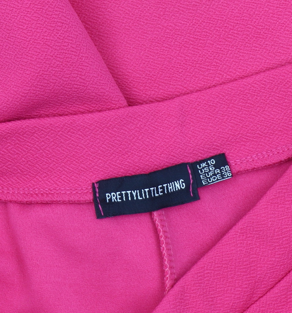 Pretty Little Thing Women's Pink Trousers Size 10