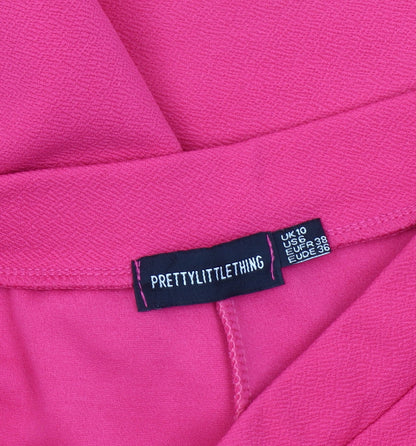 Pretty Little Thing Women's Pink Trousers Size 10