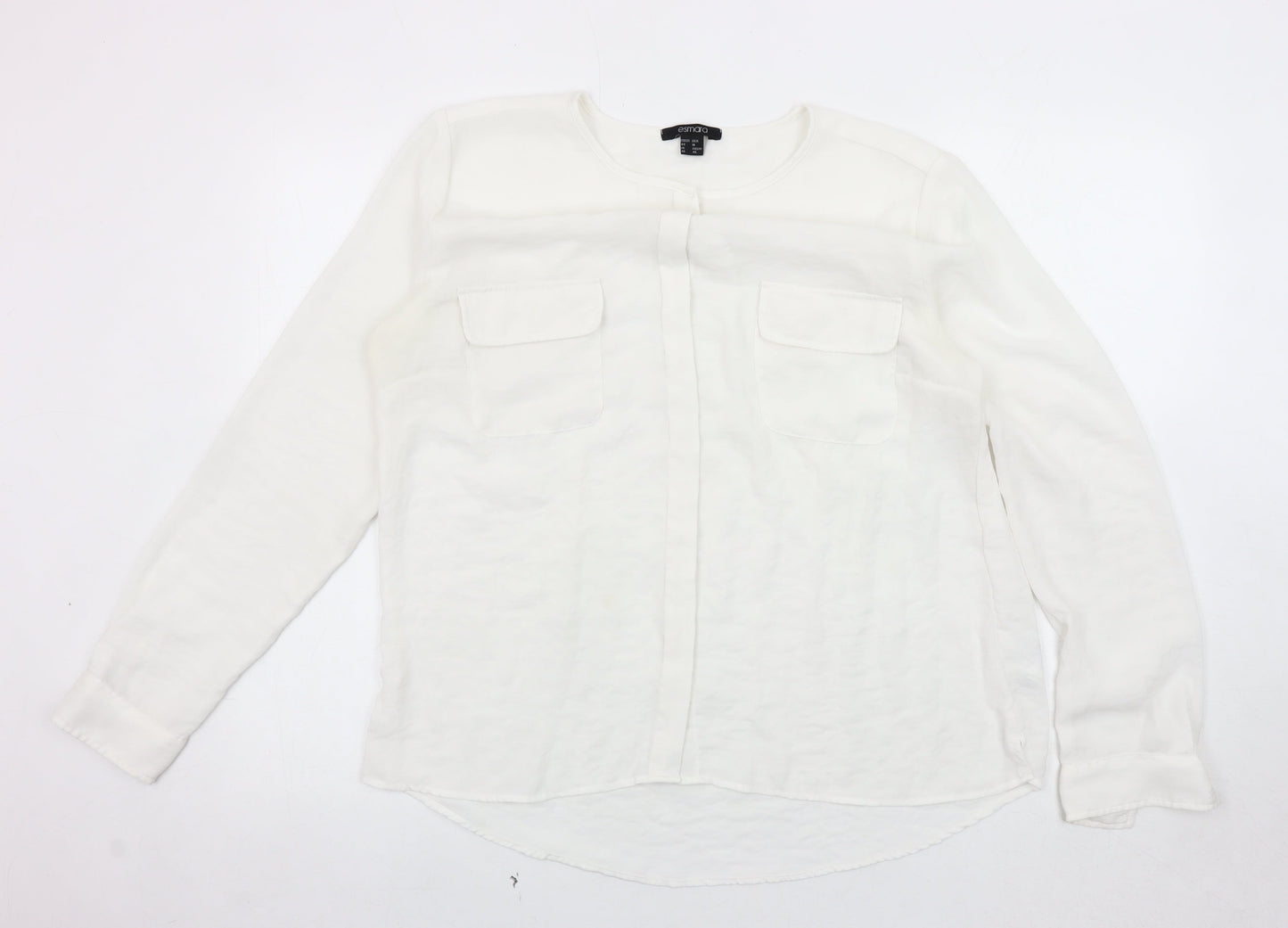 Womens UK Size 18 ESMARA White  Blouse