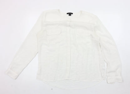 Womens UK Size 18 ESMARA White  Blouse