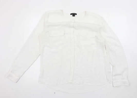 Womens UK Size 18 ESMARA White  Blouse