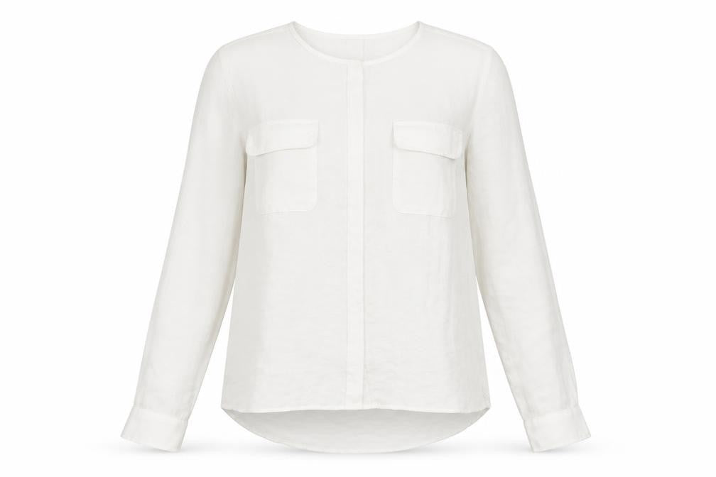 Womens UK Size 18 ESMARA White  Blouse