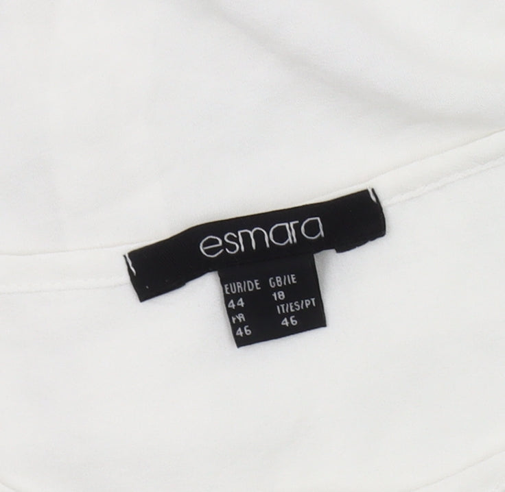 Womens UK Size 18 ESMARA White  Blouse