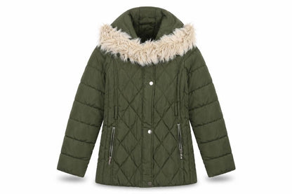 Womens UK Size 10 Oasis Green Puffer Jacket