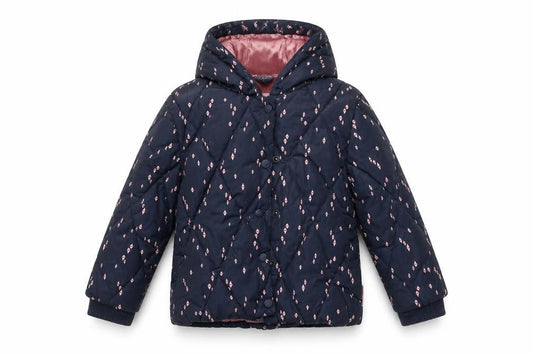 Noppies Girls Blue Hooded Puffer Jacket 2-3 Years
