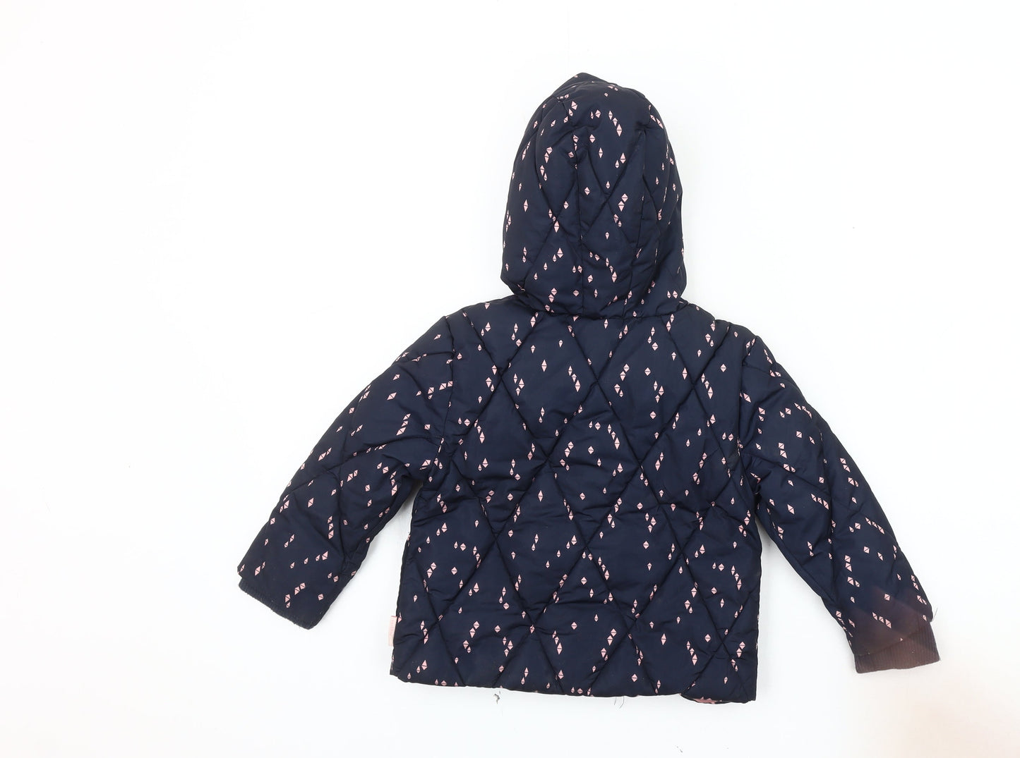 Noppies Girls Blue Hooded Puffer Jacket 2-3 Years
