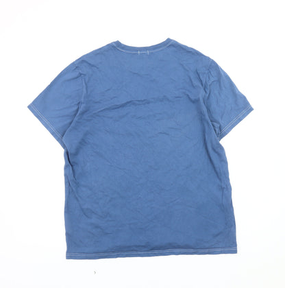 Paul Smith Men’s Blue L Crew Neck Cotton T-Shirt