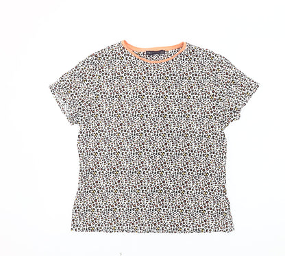 Womens UK Size 12 Marks and Spencer Multicoloured Basic T-Shirt