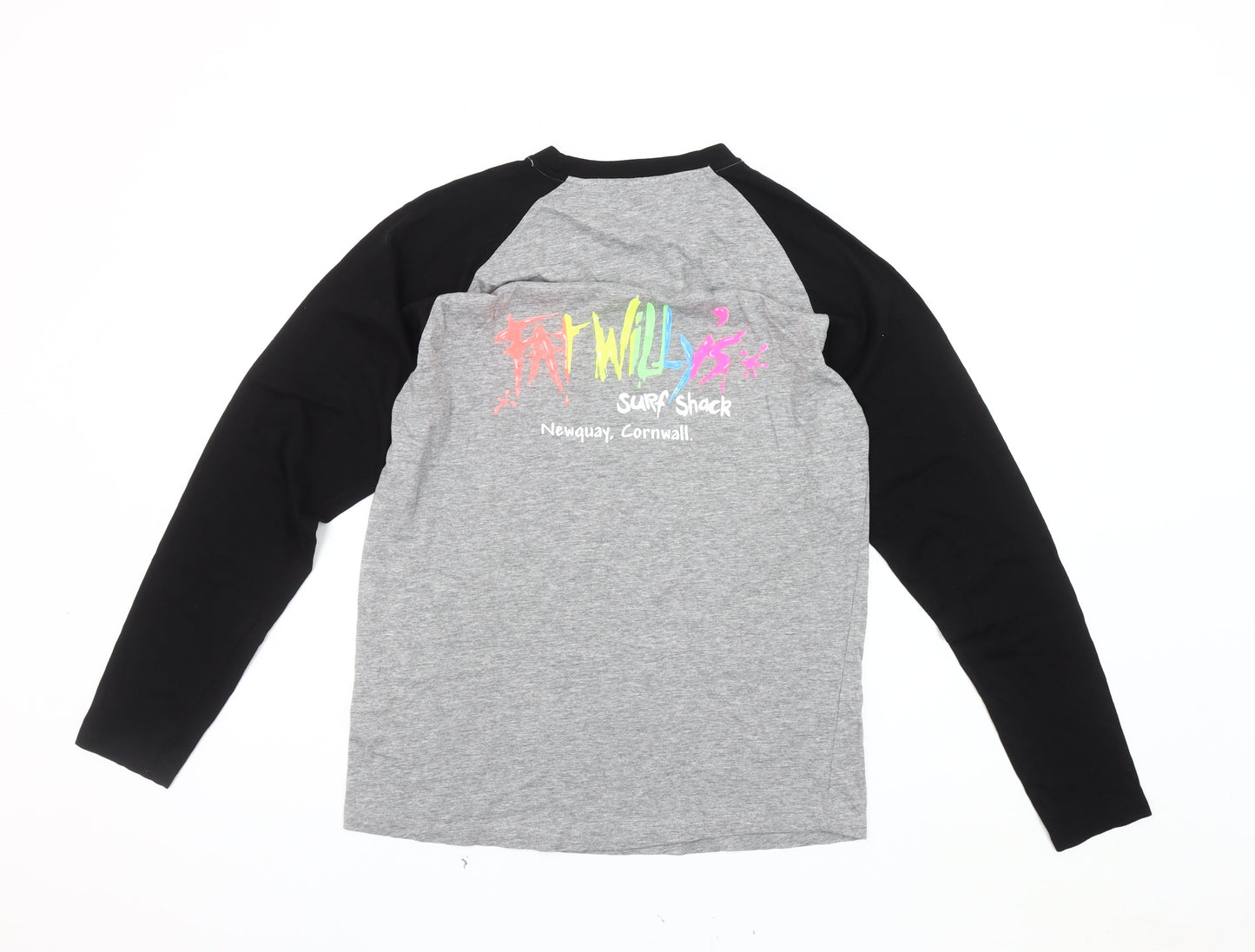 Skinfit Men's Graphic Print Grey Black Long Sleeve T-Shirt M