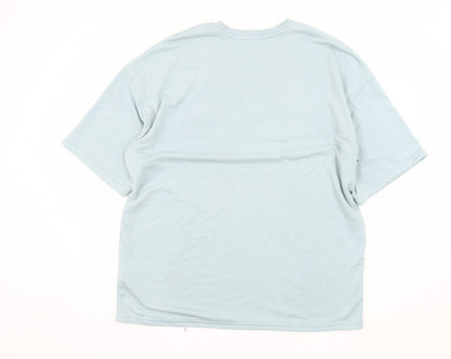 Mens UK Size L Bershka Blue  T-Shirt