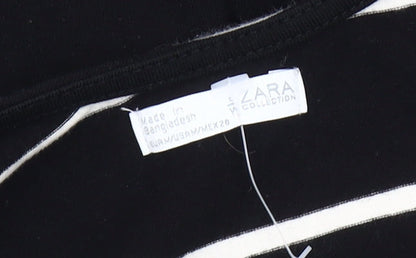 Womens UK Size 12 Zara Black  T-Shirt