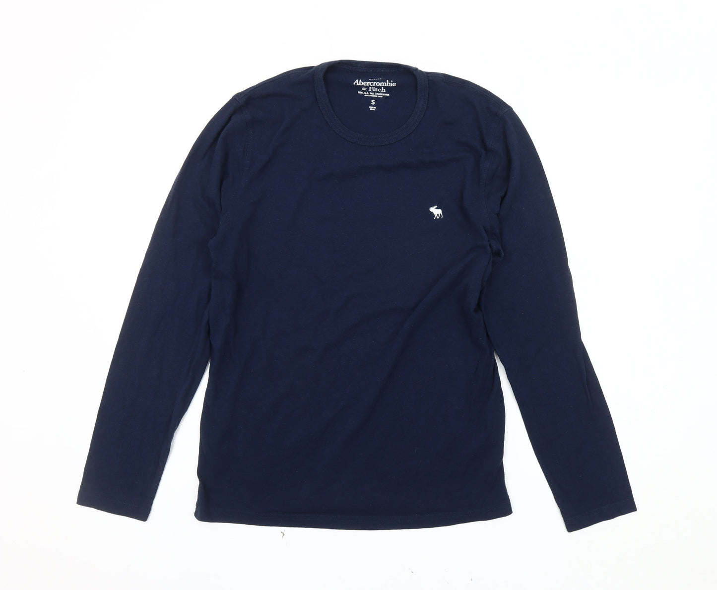 Abercrombie & Fitch Mens Blue Muscle Fit Long Sleeve T-Shirt S