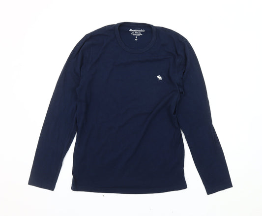 Abercrombie & Fitch Mens Blue Muscle Fit Long Sleeve T-Shirt S