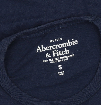 Abercrombie & Fitch Mens Blue Muscle Fit Long Sleeve T-Shirt S
