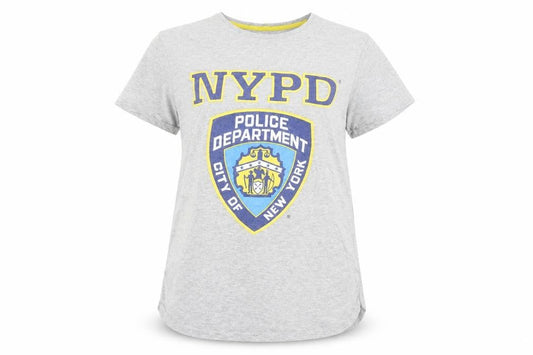 Front view of Sommerbond NYPD Grey T-Shirt L Casual unisex top