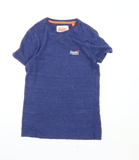SuperDry Men's Blue XS Crew Neck T-Shirt