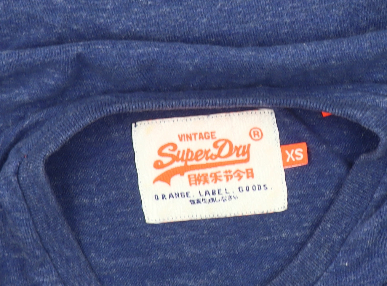 SuperDry Men's Blue XS Crew Neck T-Shirt