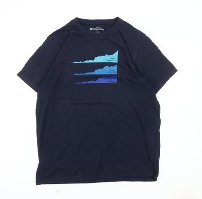 Mountain Warehouse Men's Blue Medium Graphic T-Shirt