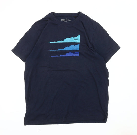 Mountain Warehouse Men's Blue Medium Graphic T-Shirt