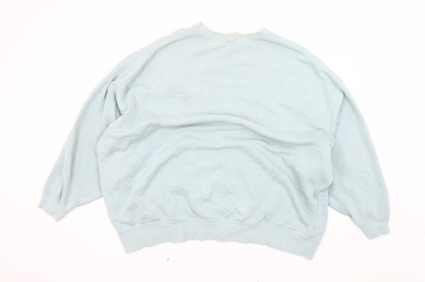 Nike Unisex Blue Pullover Sweatshirt M, Logo Print, Fleece