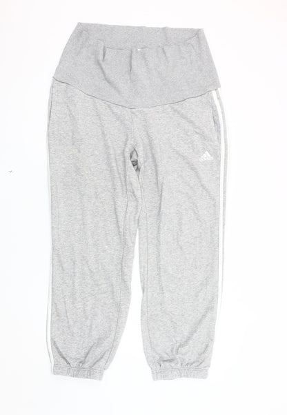 Adidas Women's Grey Jogger Trousers L - Athletic Style