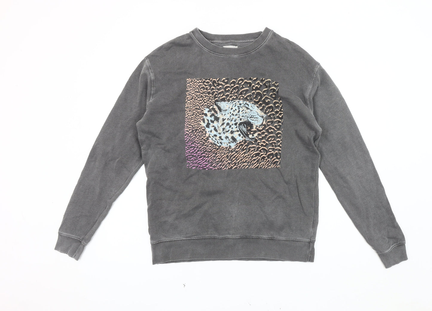 Hush Women's Grey Animal Print Sweatshirt, Size XS