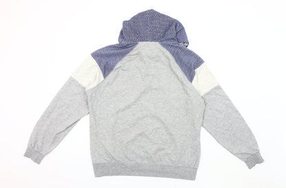 Mens UK Size L River Island Grey Pullover Hoodie