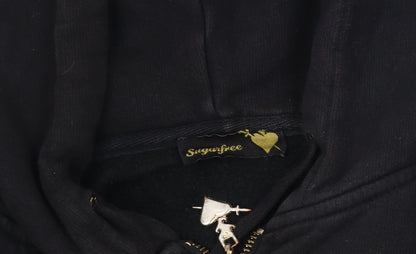 Sugarfree Women's Black XL Hooded Parka Jacket
