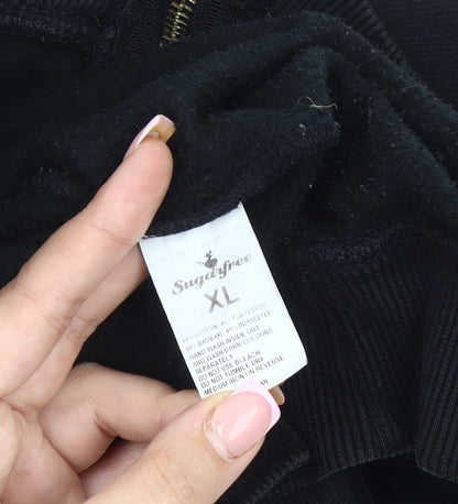 Sugarfree Women's Black XL Hooded Parka Jacket