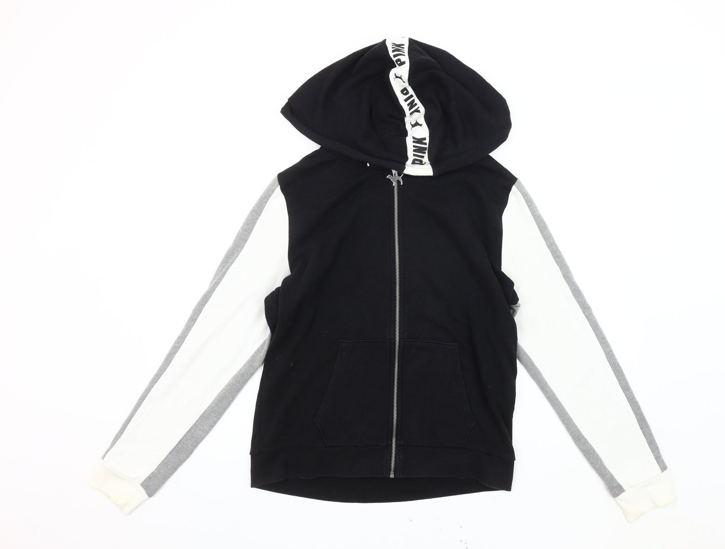 Victoria's Secret Women's Black Hoodie Jacket Size 12