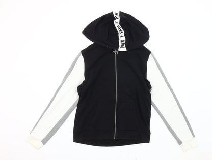 Victoria's Secret Women's Black Hoodie Jacket Size 12