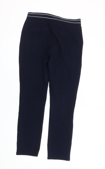 Womens UK Size S VERO MODA Regular Fit Casual Blue Trousers