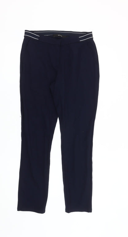Womens UK Size S VERO MODA Regular Fit Casual Blue Trousers