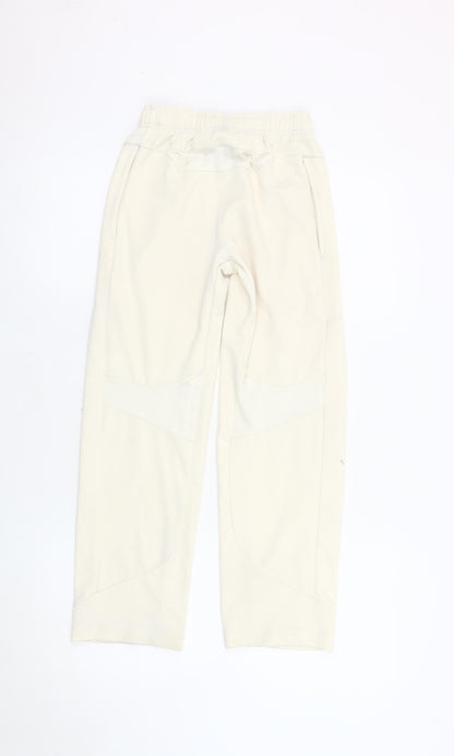 Adidas Boys Ivory Track Pants 9-10 Years Athletic Wear