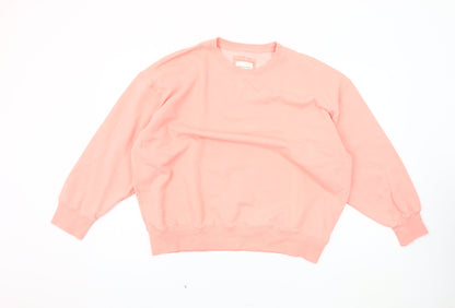 Unisex Adults UK Size L American Eagle Pink Pullover Sweatshirt