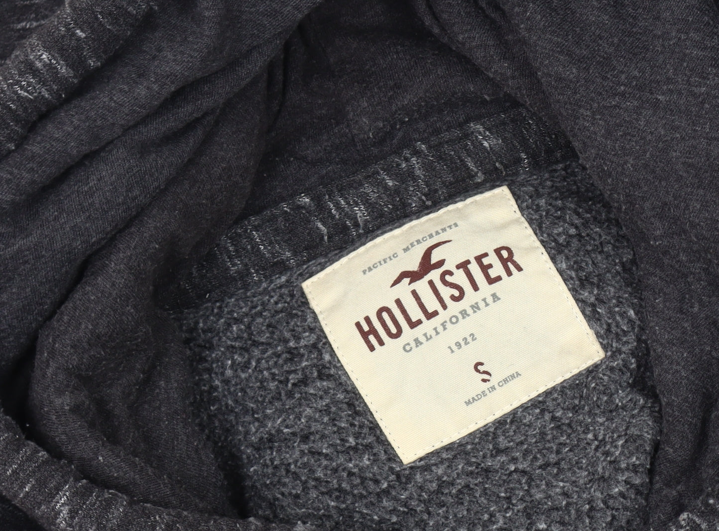 Mens UK Size S Hollister Grey Pullover Hoodie