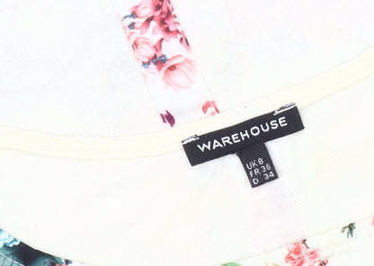 Womens UK Size 8 Warehouse Multicoloured  Blouse