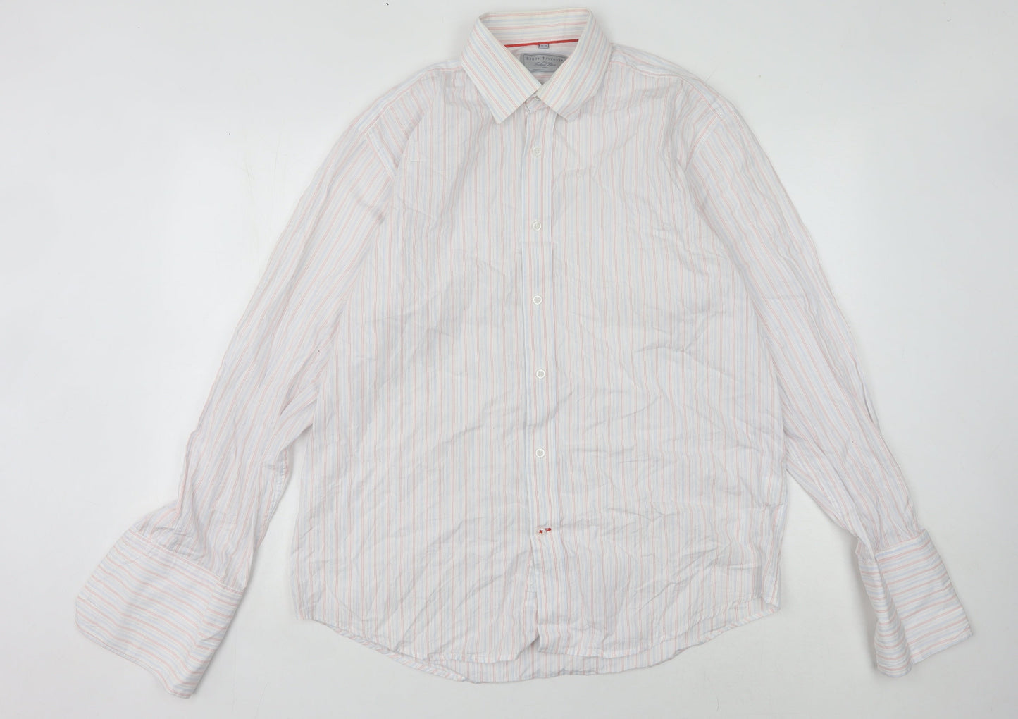 Brook Taverner Men's Multicoloured Stripe Shirt 15.5