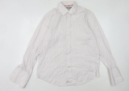 Brook Taverner Men's Multicoloured Stripe Shirt 15.5