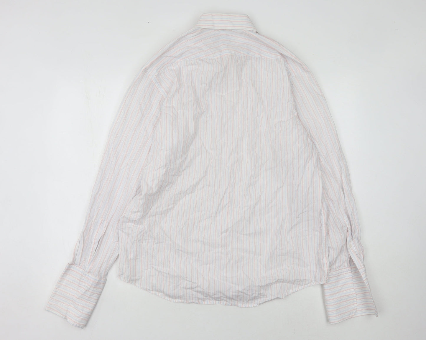 Brook Taverner Men's Multicoloured Stripe Shirt 15.5