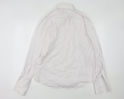 Brook Taverner Men's Multicoloured Stripe Shirt 15.5