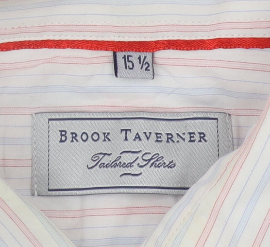 Brook Taverner Men's Multicoloured Stripe Shirt 15.5