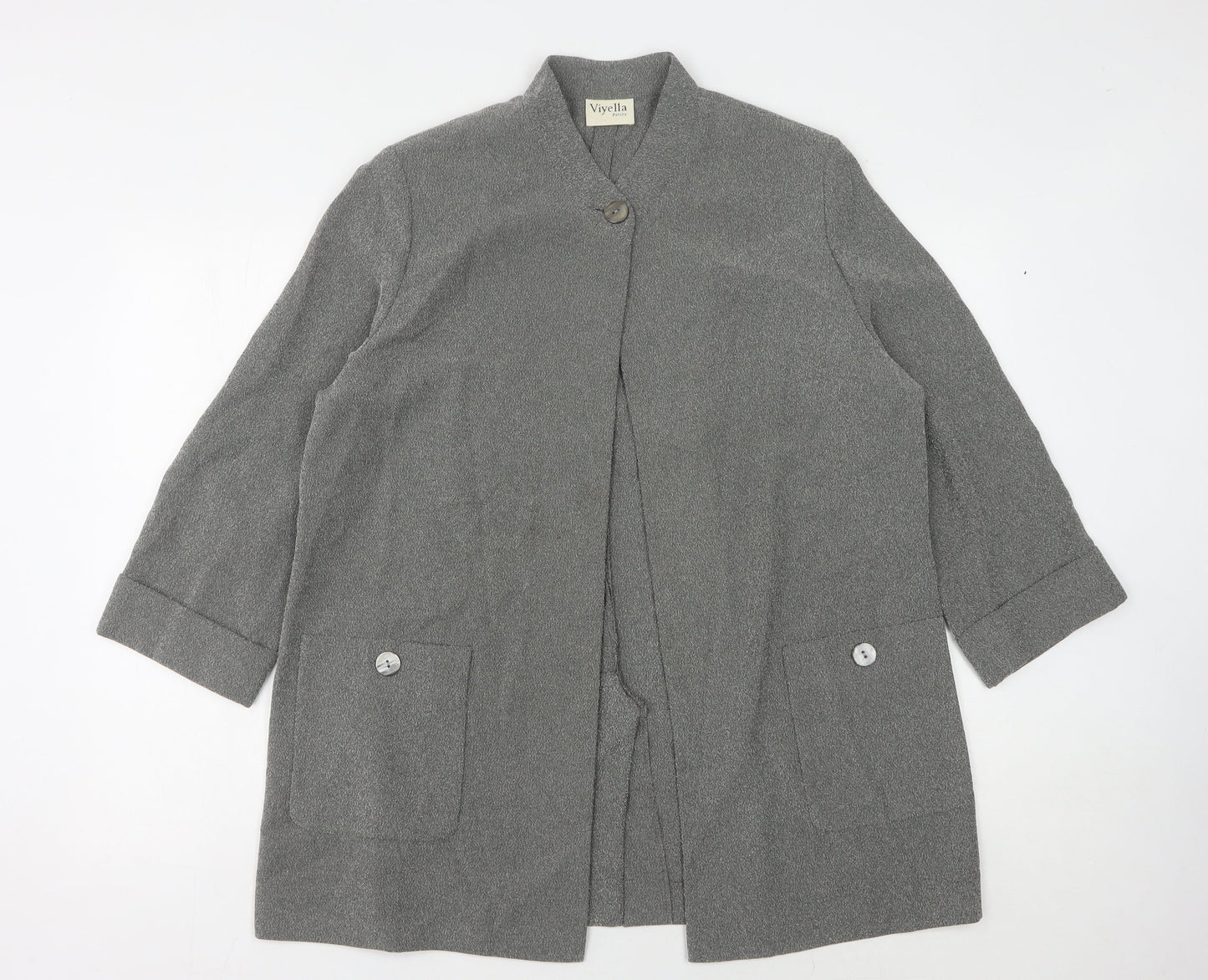 Viyella Grey Petite Blazer Women UK 14
