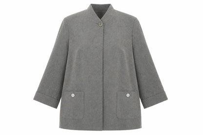 Womens UK Size 14 Viyella Petites Grey Blazer