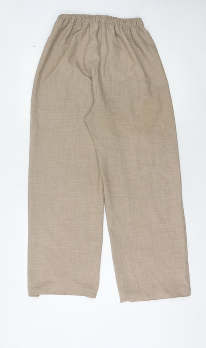 Womens UK Size 12 Saloos Relaxed Fit Straight Beige Trousers