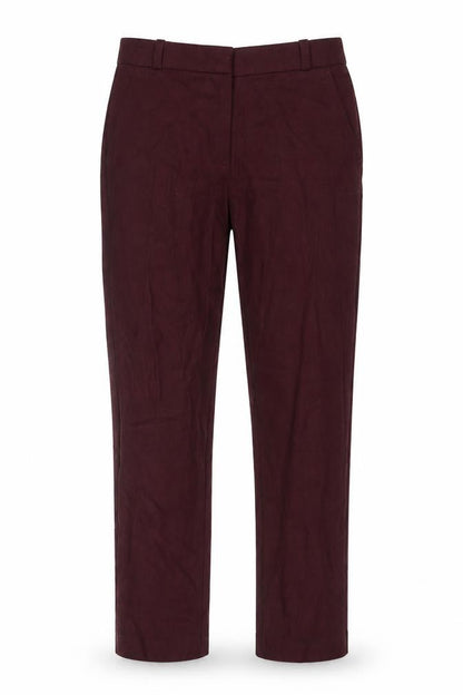 Womens UK Size 10 Marks and Spencer Regular Fit  Red Trousers