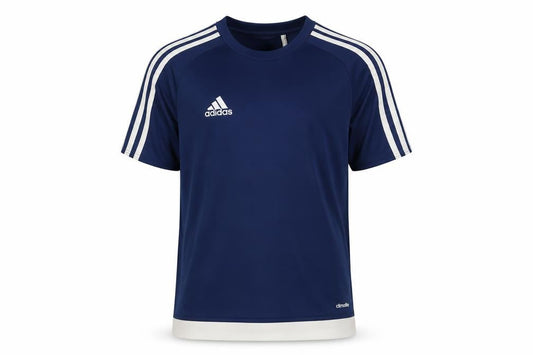 Front view of Adidas boys’ blue t-shirt 13-14y gym training sports