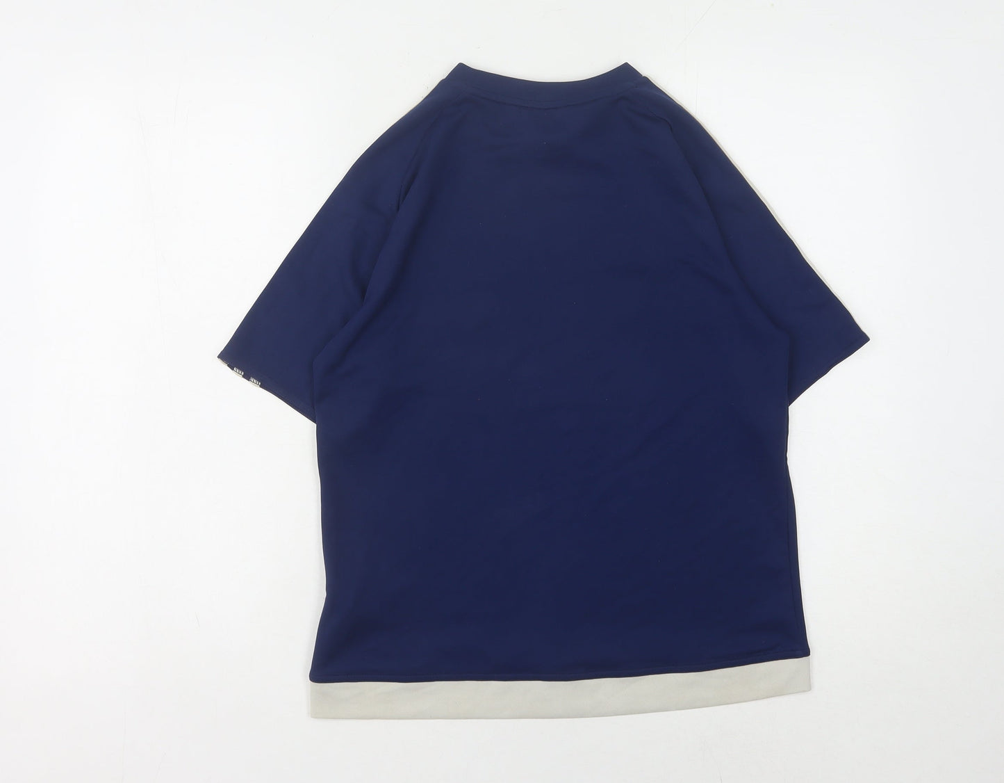 Adidas Boys Blue T-Shirt 13-14Y Gym Training Sports