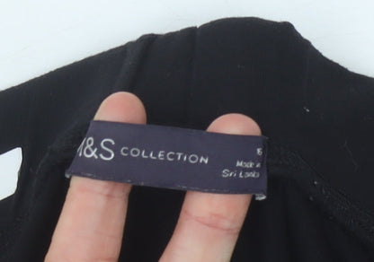 Womens UK Size 5 Marks and Spencer   Black Trousers